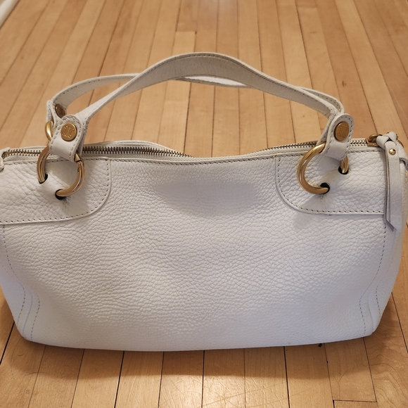 Celine White and Gold Shoulder Bag with Structured Design - Picture 2 of 8